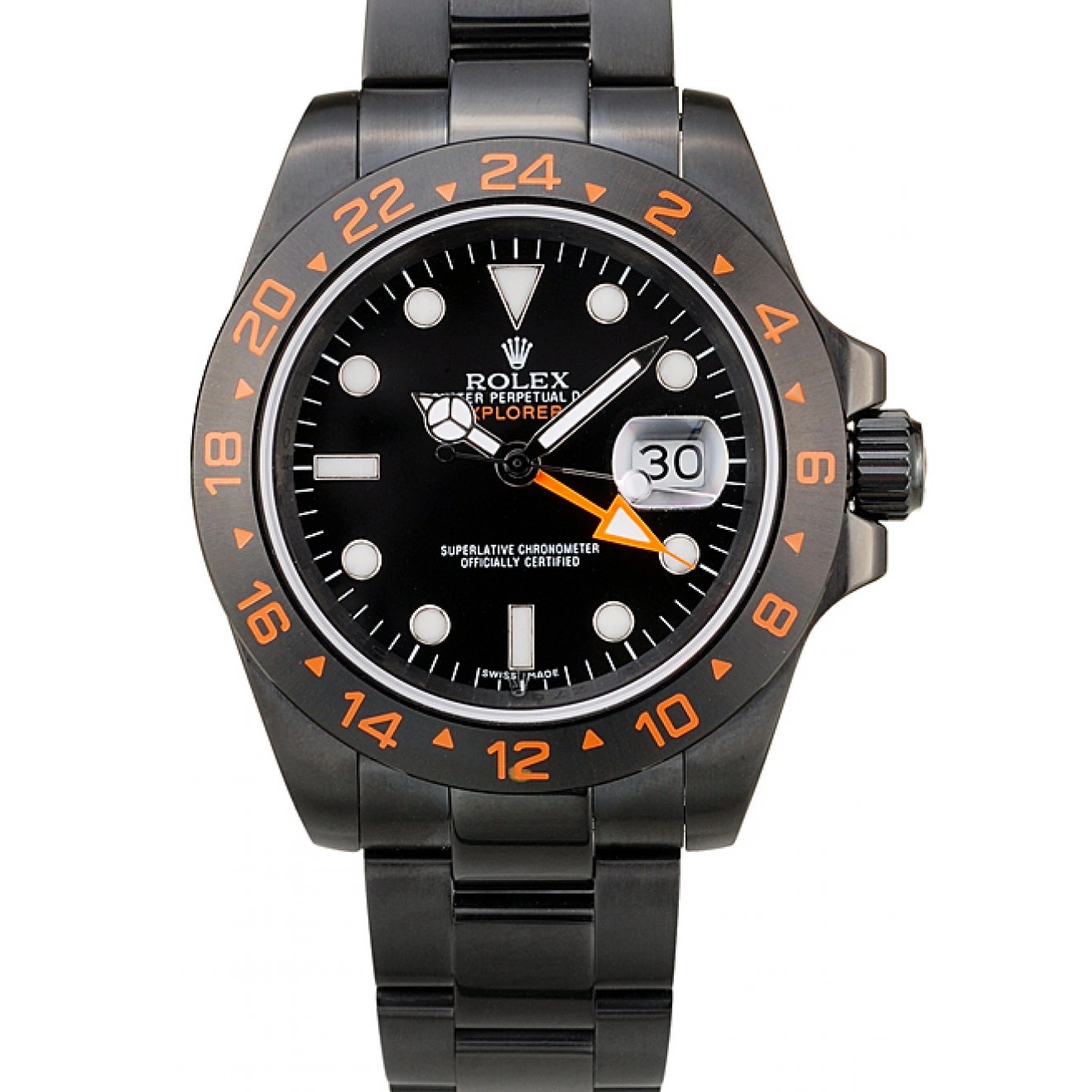 Aaa replica watch Black Black Dial Explorer Rolex Bezel Watch Ceramic 0617